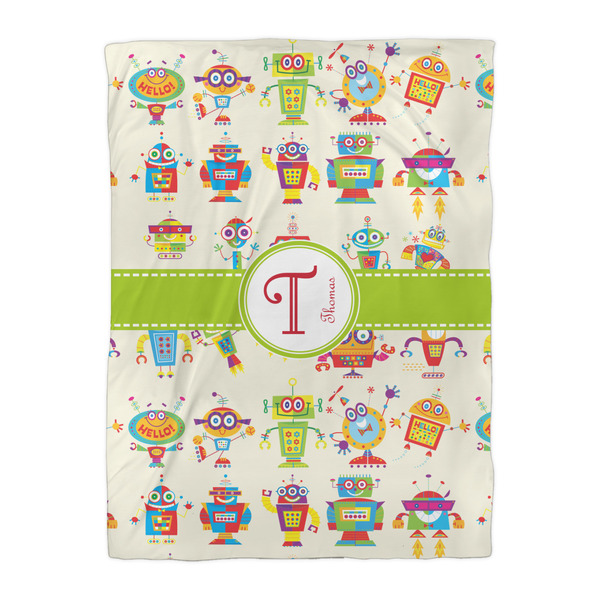 Rocking Robots Duvet Cover - Twin XL - Front