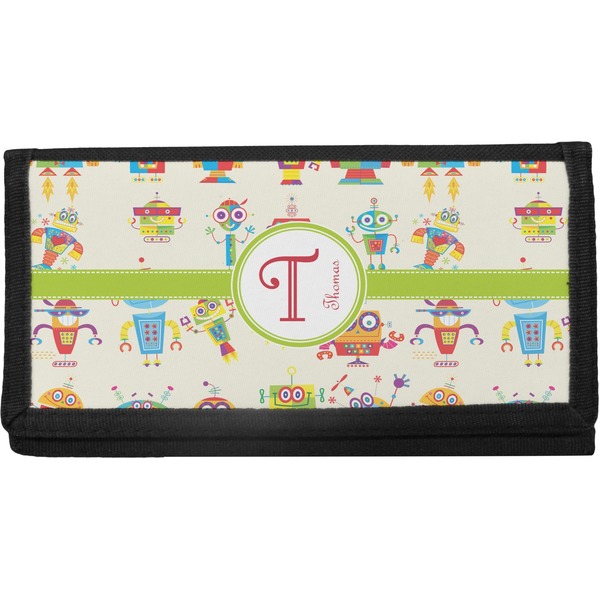 Custom Rocking Robots Canvas Checkbook Cover (Personalized)