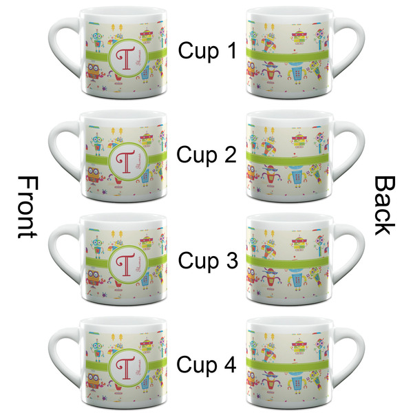 Rocking Robots Espresso Cup - 6oz (Double Shot Set of 4) APPROVAL