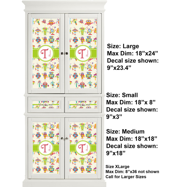 Rocking Robots Full Cabinet (Show Sizes)