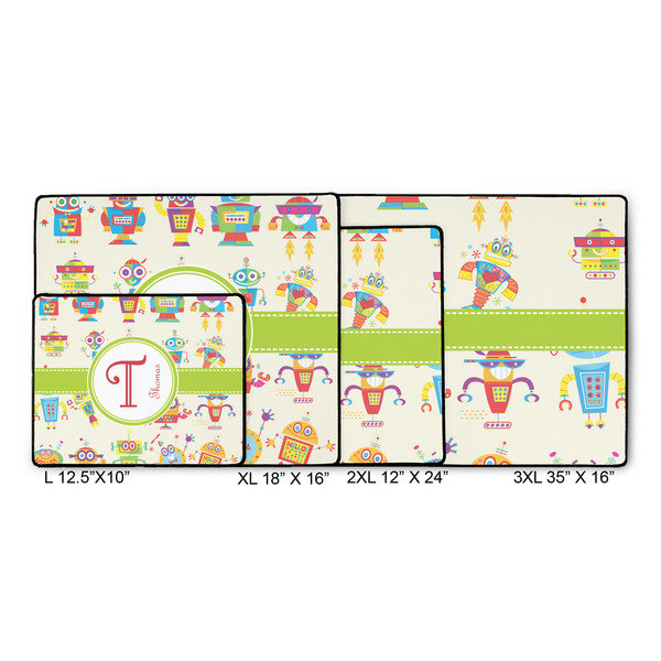 Rocking Robots Gaming Mats - SIZE CHART