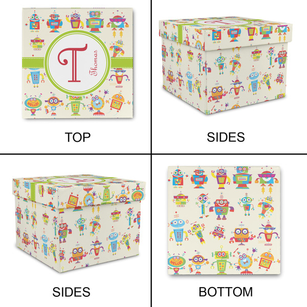 Rocking Robots Gift Boxes with Lid - Canvas Wrapped - Large - Approval