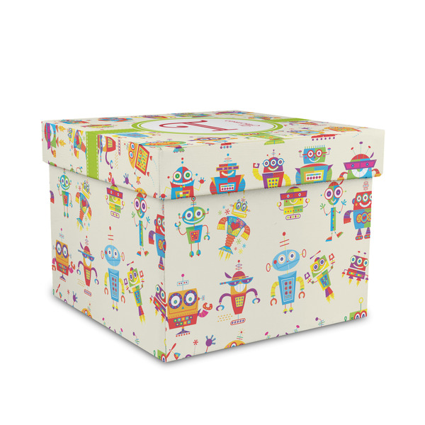 Custom Rocking Robots Gift Box with Lid - Canvas Wrapped - Medium (Personalized)