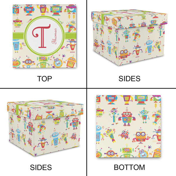 Rocking Robots Gift Boxes with Lid - Canvas Wrapped - Small - Approval