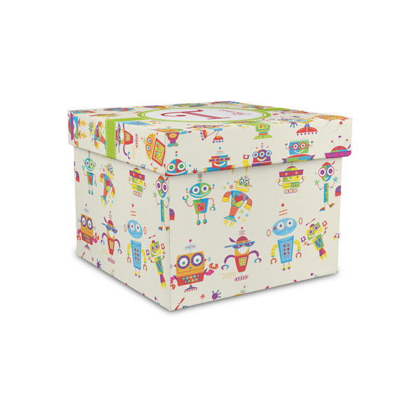 Custom Rocking Robots Gift Box with Lid - Canvas Wrapped - Small (Personalized)