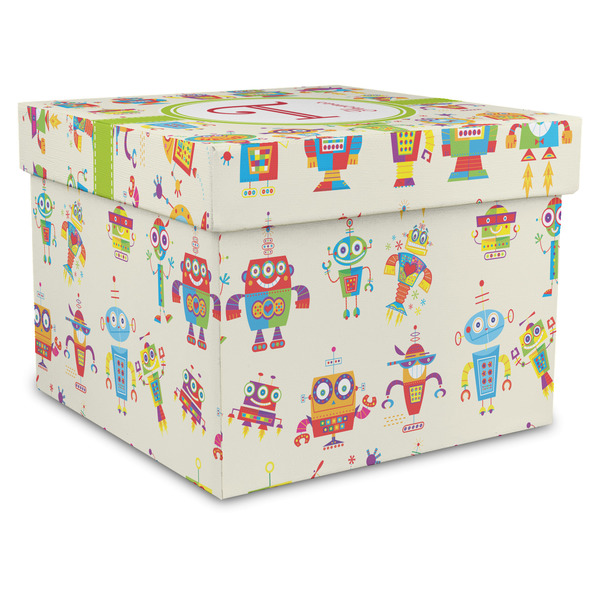 Custom Rocking Robots Gift Box with Lid - Canvas Wrapped - XX-Large (Personalized)