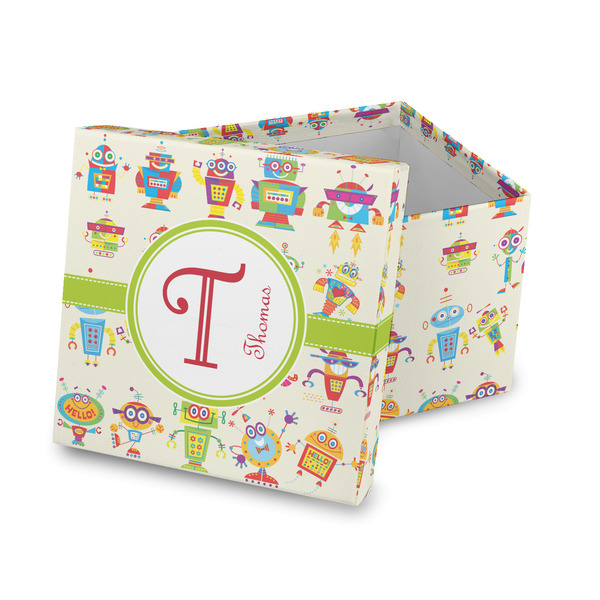 Custom Rocking Robots Gift Box with Lid - Canvas Wrapped (Personalized)