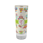 Rocking Robots 2 oz Shot Glass - Glass with Gold Rim (Personalized)