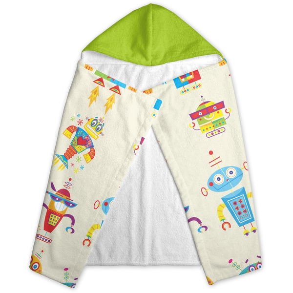 Rocking Robots Hooded Towel - Folded