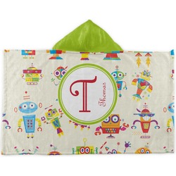 Rocking Robots Kids Hooded Towel (Personalized)