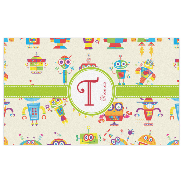 Rocking Robots Indoor / Outdoor Rug - 3'x5' - Front Flat