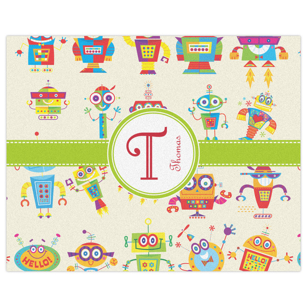 Rocking Robots Indoor / Outdoor Rug - 8'x10' - Front Flat