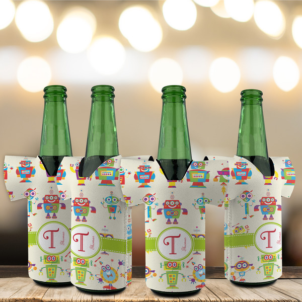 Rocking Robots Jersey Bottle Cooler - Set of 4 - LIFESTYLE