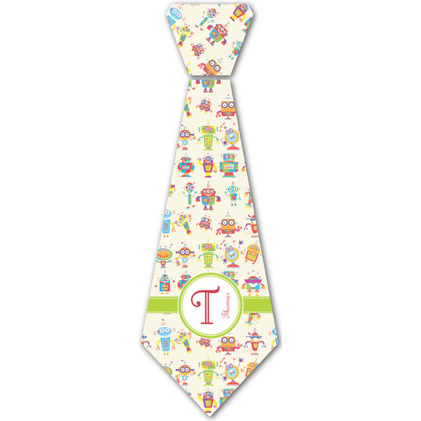 Custom Rocking Robots Iron On Tie - 4 Sizes w/ Name and Initial