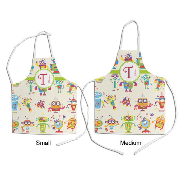 Rocking Robots Kid's Aprons - Comparison
