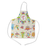 Rocking Robots Kid's Apron w/ Name and Initial