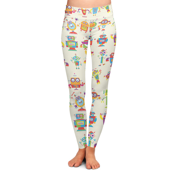 Custom Rocking Robots Ladies Leggings - Extra Small