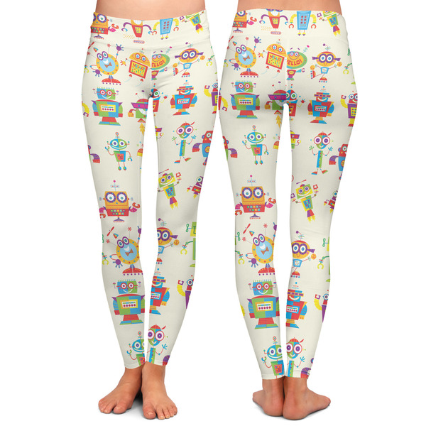 Rocking Robots Ladies Leggings - Front and Back