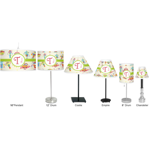 Rocking Robots Lamp Full View Size Comparison