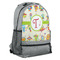 Rocking Robots Large Backpack - Gray - Angled View