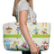 Rocking Robots Large Rope Tote Bag - In Context View