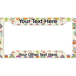 Rocking Robots License Plate Frame (Personalized)