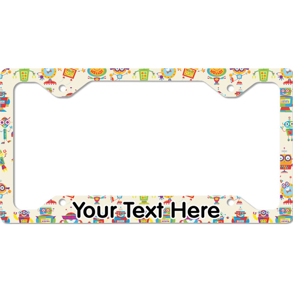 Custom Rocking Robots License Plate Frame - Style C (Personalized)