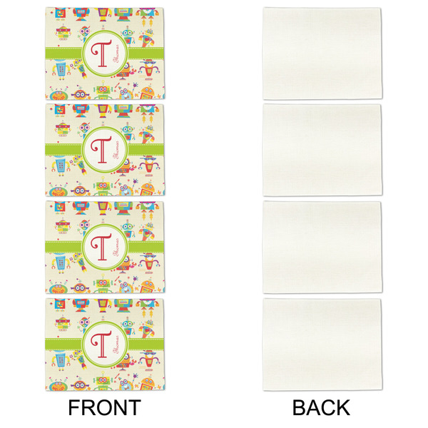 Rocking Robots Linen Placemat - APPROVAL Set of 4 (single sided)