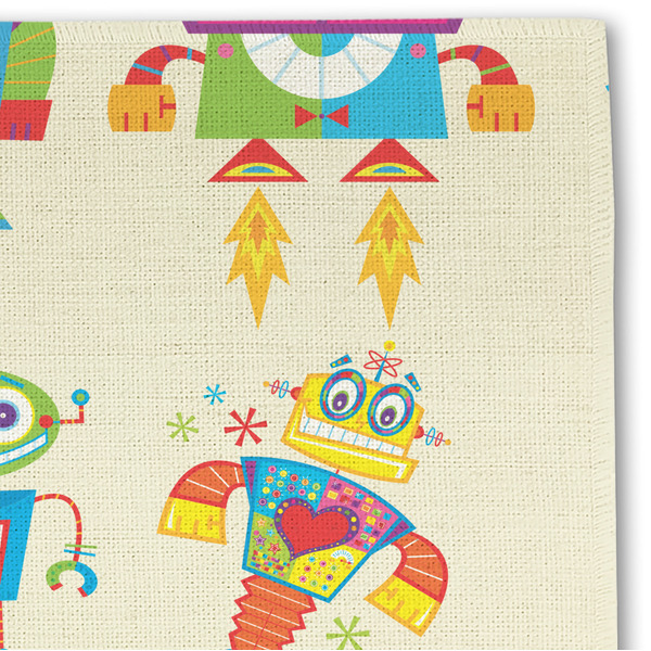 Rocking Robots Linen Placemat - DETAIL