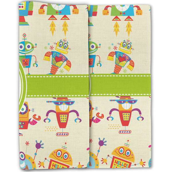 Rocking Robots Linen Placemat - Folded Half (double sided)