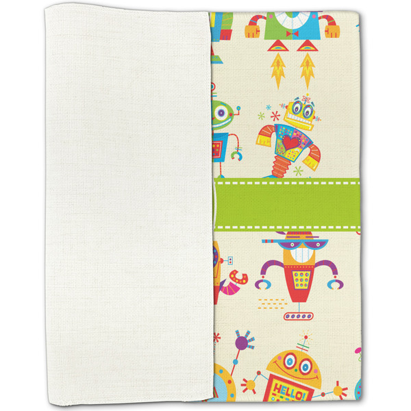 Rocking Robots Linen Placemat - Folded Half