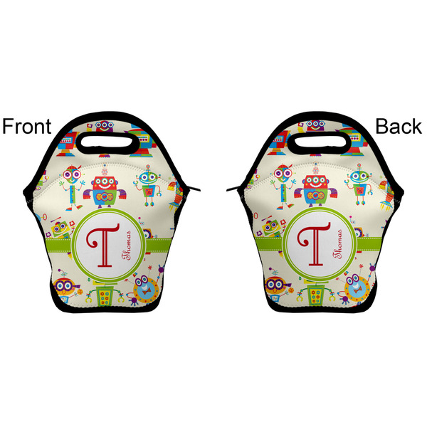 Rocking Robots Lunch Bag - Front and Back