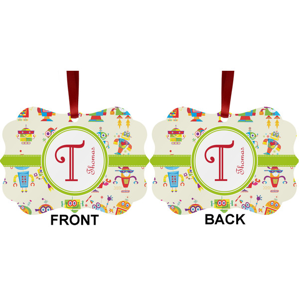 Rocking Robots Metal Benilux Ornament - Front and Back (APPROVAL)