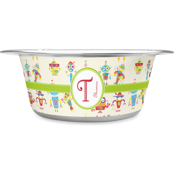 Custom Rocking Robots Stainless Steel Dog Bowl (Personalized)