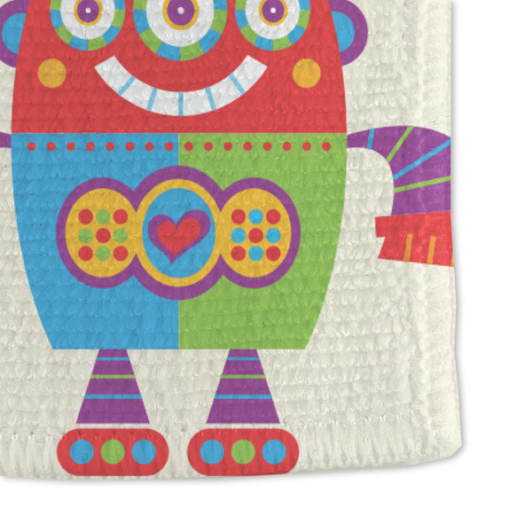 Rocking Robots Microfiber Dish Towel - DETAIL