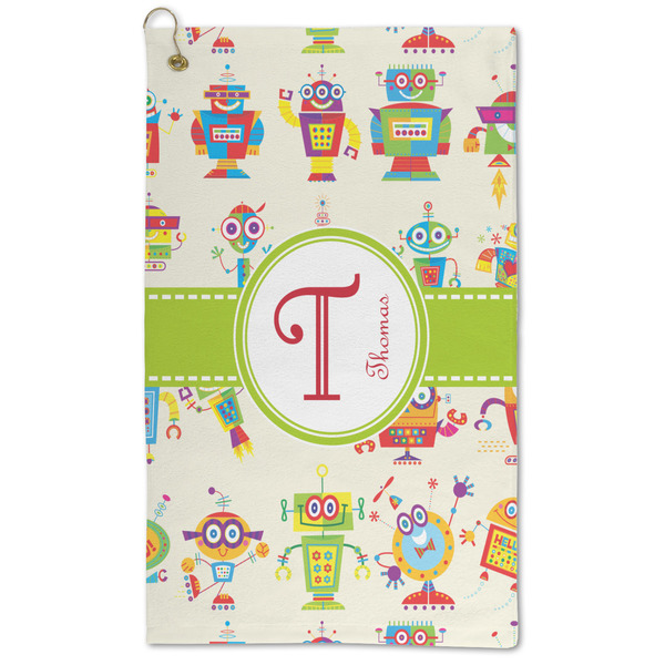 Custom Rocking Robots Microfiber Golf Towel (Personalized)