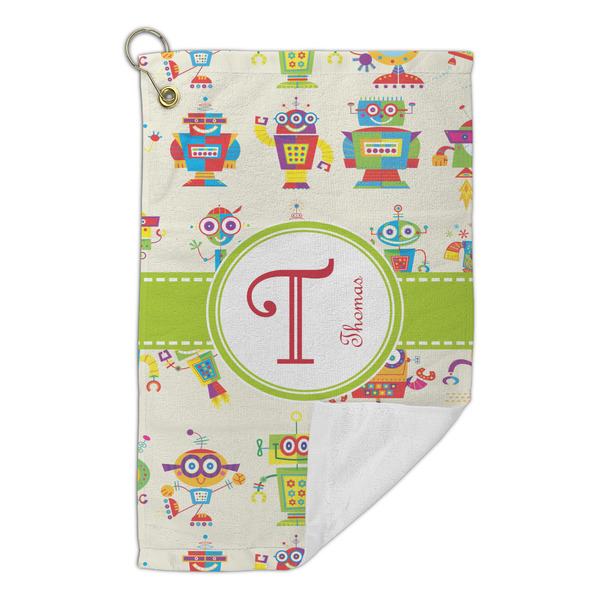 Rocking Robots Microfiber Golf Towels Small - FRONT FOLDED