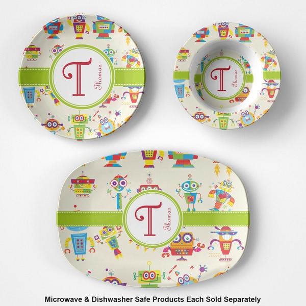 Rocking Robots Microwave & Dishwasher Safe CP Plastic Dishware - Group
