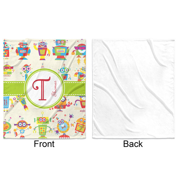 Rocking Robots Minky Blanket - 50"x60" - Single Sided - Front & Back