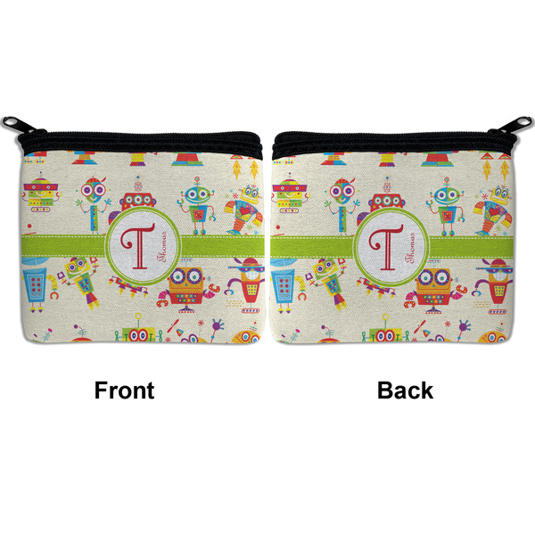 Rocking Robots Neoprene Coin Purse - Front & Back (APPROVAL)
