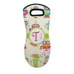 Rocking Robots Neoprene Oven Mitt - Single w/ Name and Initial