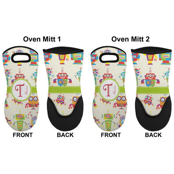Rocking Robots Neoprene Oven Mitt - Set of 2 - Approval