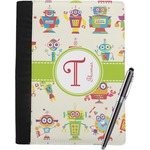 Rocking Robots Notebook Padfolio - Large w/ Name and Initial