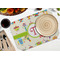 Rocking Robots Octagon Placemat - Single front (LIFESTYLE) Flatlay