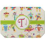 Rocking Robots Dining Table Mat - Octagon (Single-Sided) w/ Name and Initial
