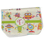 Rocking Robots Burp Cloth - Fleece w/ Name and Initial