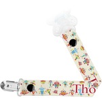 Rocking Robots Pacifier Clip (Personalized)