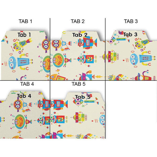 Rocking Robots Page Dividers - Set of 5 - Approval