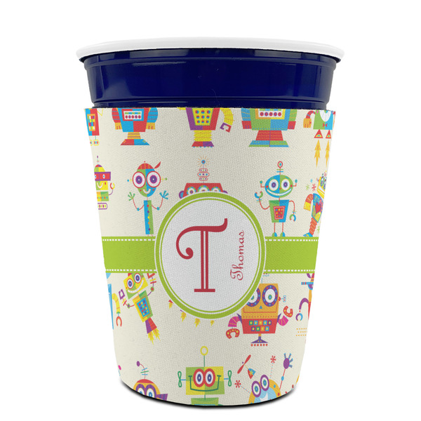Rocking Robots Party Cup Sleeves - without bottom - FRONT (on cup)