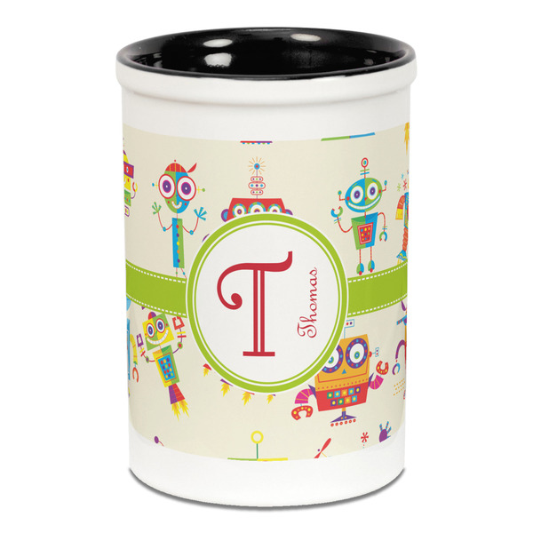 Rocking Robots Pencil Holder - Black